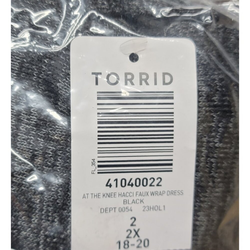 NWT Torrid 2 At The Knee Hacci Faux Wrap Dress 2X 18 20 - Picture 6 of 8